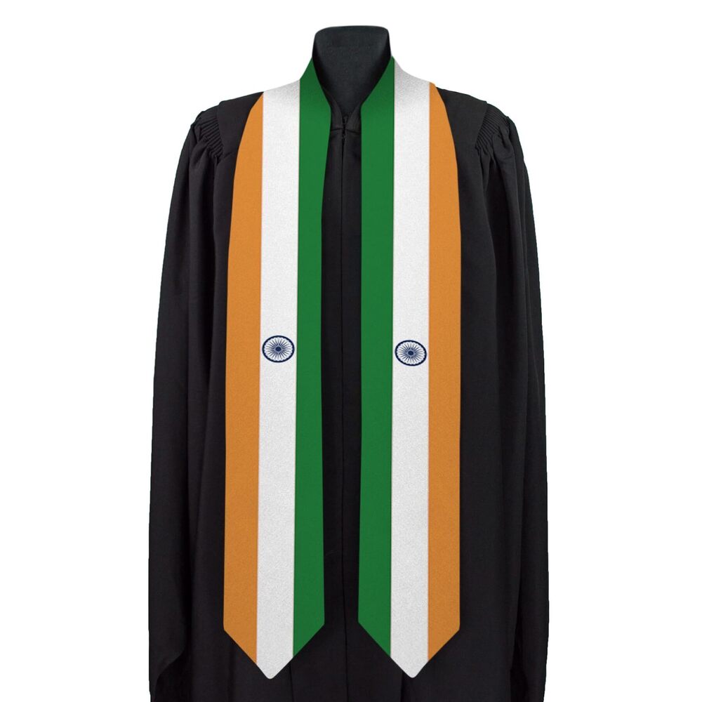 8723 India National Graduation Sash/Stole International Study Abroad Unisex